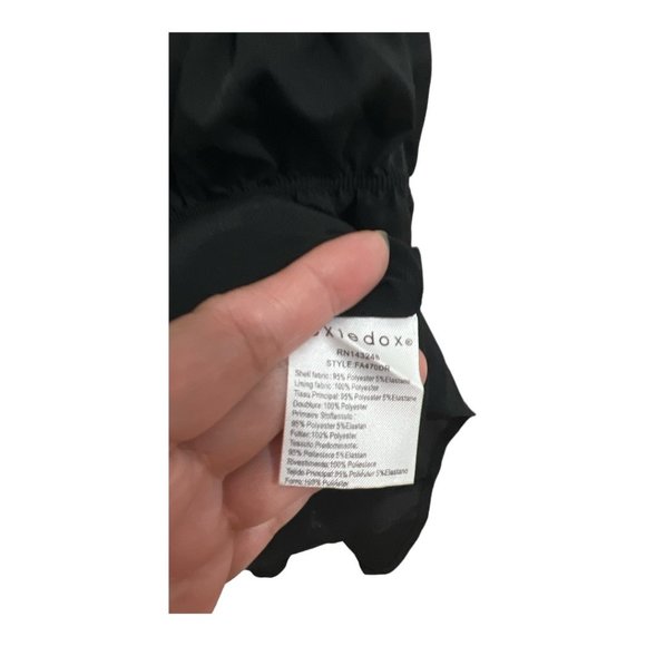 NWT Foxiedox Plisse Off the Shoulder Black Dress Size XS - Picture 15 of 15